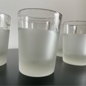 Mini Frosted Shot Glasses- qty 5 sold as a set